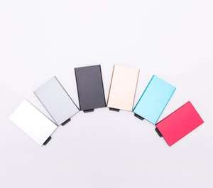 กระเป๋าสตางค์บางแบบต่างๆ ดีไซน์หลากหลาย ป้องกันการสแกน RFID ด้วยไมโครไฟเบอร์ สำหรับบัตรเครดิต โปรโมชั่นพิเศษ - Product Image 5