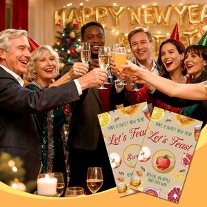 Tarjeta Rasca y Gana Personalizable para un Año Nuevo Dulce, Juego <span class=keywords><strong>de</strong></span> Rasca y Gana <span class=keywords><strong>de</strong></span> Nochevieja para Reuniones <span class=keywords><strong>de</strong></span> Amigos - Product Image 2