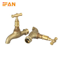 Robinet De Puisage Ifan en Gros Toutes Tailles en Laiton Avec Sortie d'Eau