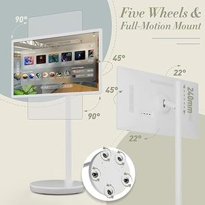 Moniteur tactile rotatif portable de 24 pouces, intelligent, interactif, sans fil, Smart TV avec batterie - Product Image 4