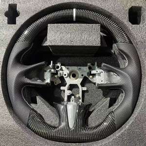 Volante de Fibra de Carbono con Pantalla LED para Infiniti Q50 Q60 Qx50, Modelos 2017 2018 2019 2020 2021 <span class=keywords><strong>2022</strong></span>, Marca YLA - Product Image 4