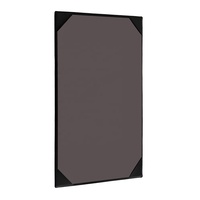 Porte-menu plat en PU+PVC 8,5x11 avec logo personnalisé pour hôtel, restaurant, vin
