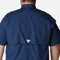 Chemise de pêche extra large à boutons, avec protection UV 50, motif poisson amusant, design personnalisé, pour l'extérieur en automne, avec masque intégré.