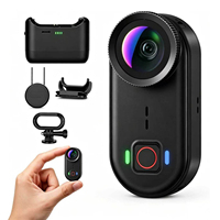Kamera Aksi Tahan Air 30m Thumb Action Camera 6-axis + EIS WiFi 4K 30fps Sudut Lebar Mini