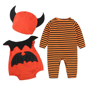 Scirocco Kidsren Set di abbigliamento per spettacoli di Halloween Little Devil Baby Jumpsuit a righe cappello personaggio <span class=keywords><strong>TV</strong></span> 3 pezzi ispirato - Product Image 5