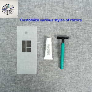 Kit <span class=keywords><strong>da</strong></span> Barba Usa e Getta per Hotel con <span class=keywords><strong>Rasoio</strong></span> <span class=keywords><strong>da</strong></span> <span class=keywords><strong>Uomo</strong></span> e Lama in Acciaio Inossidabile, Manico in Plastica per Viaggi e Vacanze - Product Image 4