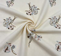 Abaya de mariage musulmane de luxe élégante en lin naturel vintage avec broderie de fleurs, perles et sequins