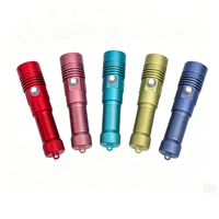 Lampe de plongée LED SST40 2000 lumens professionnelle, lampe de plongée LED pour plongée profonde de 200 m, lampe de plongée d'urgence sous-marine en alliage d'aluminium