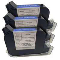 Encre à séchage rapide à base de solvant YAOMATEC 12,7 mm, haute adhérence pour l'impression de codes d'étiquettes d'imprimante TIJ, impression de date d'expiration, encre à solvant