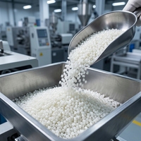 Granulés de plastique modifiés PA66 avec 33% de fibres de verre, résine de nylon en granulés pour injection et extrusion