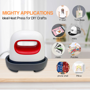 Mini <span class=keywords><strong>presse</strong></span> à <span class=keywords><strong>chaud</strong></span> pour sublimation, transfert thermique DTF, impression à <span class=keywords><strong>chaud</strong></span> pour emballages, logos et autocollants - Product Image 4