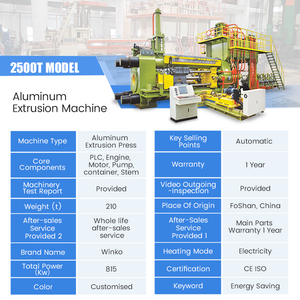 Presse d'extrusion d'<span class=keywords><strong>aluminium</strong></span> de grande capacité 2500T pour la production de composants aérospatiaux avec une stabilité à haute pression - Product Image 3