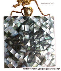 BRC06069 Wedding Party Bridal Fancy Bag <b>Chains</b> MOP Natural Crystal <b>Cheap</b> Ladies Bags Crossbody Handmade - Product Image 2
