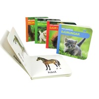 Benutzer definierte Kinder Mini Farn Notebook Hardcover Kinder Märchen Board Pop-up Kinder Buch Baby Englisch Karton Druck