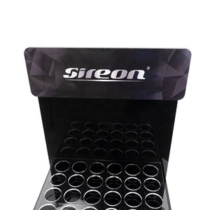 Dụng Cụ Sắp Xếp Lưu Trữ Tinh Dầu 2 Tầng Mặt Bàn Acrylic CBD Oil <span class=keywords><strong>Display</strong></span> Chủ Cho 24 Chai, Màu Đen - Product Image 5