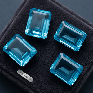 Wholesale Trimurti Gems Synthetic <b>Blue</b> Topaz Octagon <b>Cut</b> Customized Sizes Faceted Stones Colorful Loose Gemstones Jewelry Making - Product Image 1