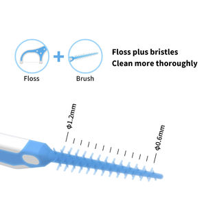 Kebersihan mulut lengkap alat bantu kesehatan gigi pilihan benang dengan sikat Interdental tusuk gigi fitur bersih - Product Image 3