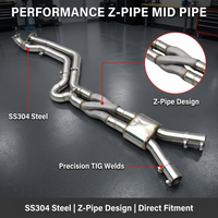 Système d'échappement en acier inoxydable BK pour BMW M2/M3/M4 G80/G82/G87/G8X 3.0T 2021-2024, tubes intermédiaires Z à longueur égale avec résonateur