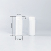 Flacon de lotion cylindrique en HDPE de 125 ml avec marquage à chaud, emballage de protection environnementale pour les soins de santé