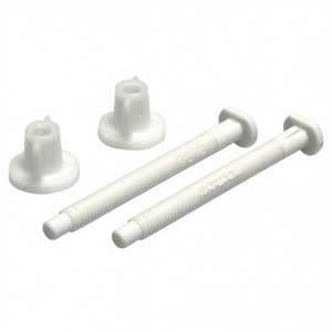 Tornillos blancos para asiento de inodoro con tuercas de mariposa para Etna, 8 cm de ancho, 6 cm de altura - Product Image 3