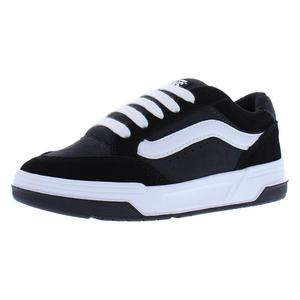 Zapatillas de skate con cordones Hylane Gs para niños, parte superior de lona, cómodas, color negro asfalto y blanco, talla 4 - Product Image 5