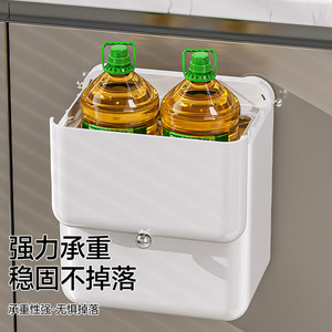Wall Mounted Trash Can Rectangular Indoor Kitchen Waste Storage Bin With Odor Proof Lid Large Capacity - Product Image 4
