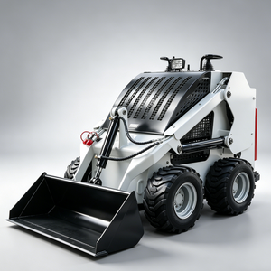Mini Wheel Skid Steer Remote <b>Control</b> <b>Stand</b>-on Design Optional Attachments Include Engine Motor Pump Bearing Gear - Product Image 1