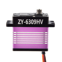 Encodeur magnétique de précision sans usure 63 kg Servo ZY-6309HV 1722 Moteur sans balais pour commande de direction robuste à l'échelle 1/5 RC