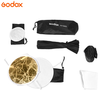 Godox AD-S65S/W 65cm Silver/white Deep Parabolic Softbox avec grille en nid d'abeille Godox Mount Softbox pour AD400PRO ML60 ML30