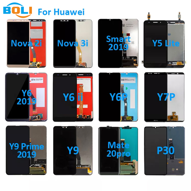 Wholesale Price LCD Display for huawei Y9 Prime 2019 Screen Replacement for Huawei Y9s Mate 20 X P20 Pro P30 Lite Y9 2019 LCD
