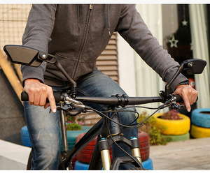 Bicicleta retrovisor bicicleta refletor ajustável rotativa leve alç<span class=keywords><strong>a</strong></span> refletor transparente espelho scooter elétrico - Product Image 6