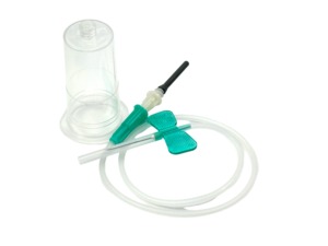 Ago a Farfalla 23G per Prelievo Sanguigno Sicuro, Set per Infusione Endovenosa a Basso Dolore per Flebotomia Medica e Cliniche Veterinarie - Product Image 3