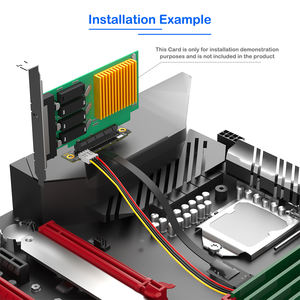 <span class=keywords><strong>M</strong></span>.2 WiFi A.E Key A&E 转 PCI-e 4X 转接线 柔性转接线 SATA&4Pin 电源 EMI 屏蔽 适用于 PCIE 3.0 X1 X4 X16 适配卡 - Product Image 5