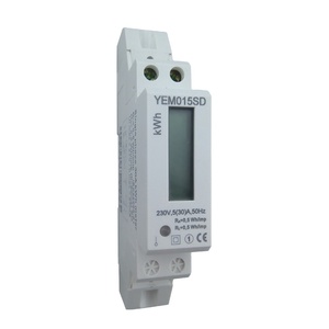 <span class=keywords><strong>Compteur</strong></span> <span class=keywords><strong>d</strong></span>'énergie électronique domestique monophasé 230V 30A sur rail DIN avec écran LCD, affichage kilowatt (kWh) et puissance - Product Image 2