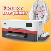 A3 Procolored 330mm Format besar Digital MultiPASS 1.2m/jam otomatis cetak kepala sublimasi baru pigmen Eps putih pencetak DTF