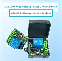 Interrupteur d'accès sans fil intelligent 433 MHz, télécommande 12 V 10 A, portée 10-50 m, alimenté par batterie pour modification de moteur et de voiture