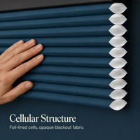 Stores alvéolaires finis, stores cellulaires, articles acclamés, cadre magnétique, sur mesure, sans cordon, tissu pour stores de 16 mm en rouleau