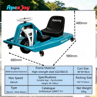 ApexJoy F2 Pro 800W - Kart Drift Listrik 3s Swap 360 Spin 6-Warna Underglow Ergonomic Drift Bar Anti-roll Kit Grosir B2B OEM