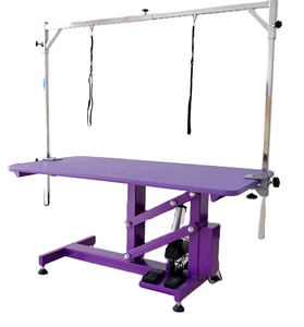 USMILEPET - Accesorios <span class=keywords><strong>de</strong></span> <span class=keywords><strong>Peluquería</strong></span> para <span class=keywords><strong>Mascotas</strong></span> con Elevación Eléctrica, Precio al por Mayor, Ecológicos, <span class=keywords><strong>de</strong></span> Metal, para Salón <span class=keywords><strong>de</strong></span> <span class=keywords><strong>Mascotas</strong></span>, Color Negro/Morado - Product Image 1