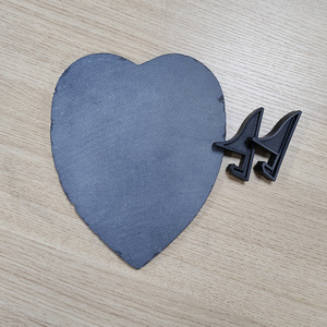 Pinturas de <span class=keywords><strong>pizarra</strong></span> en forma de corazón Topjlh, espacios en blanco de sublimación, decoración DIY, regalos románticos, decoraciones para el hogar y el dormitorio, regalos - Product Image 4