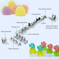 Vente de machines de production de bonbons gélifiés à base d'amidon végétal, bonbons gélifiés en forme d'ours, vitamines, bonbons surgelés, ligne de production de bonbons en Chine