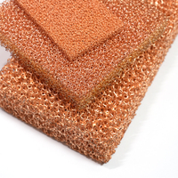 Mousse de cuivre à cellules ouvertes haute porosité 5-130 PPI, porosité 60%-98% pour dissipation thermique, électrode de batterie, support de catalyseur