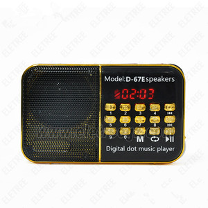 Mini portatile AM FM Chiaro Altoparlante del Giocatore di Musica MP3 JOC Digitale Radio FM Con SD/TF Card Slot # D-67-E - Product Image 1