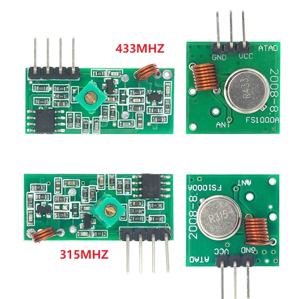 Kit de liaison de module émetteur et récepteur RF 433Mhz électronique intelligente pour arduino/ARM/MCU WL bricolage 315MHZ/433MHZ sans fil