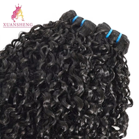 Extensions de cheveux humains brésiliens vierges 100 % purs XuanSheng pour boucles, qualité Remy 10A, double trame tissée à la machine, double tirage