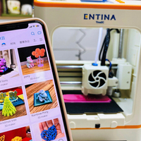Imprimante 3D FDM miniature ENTINA-TINA2C pour enfants, jouet créatif d'apprentissage DIY, cadeau éducatif STEM, machine d'impression 3D pour débutants