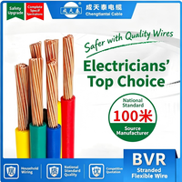 Cable Flexible BVR ChengtianTai 0.75/1/1.5/2.5/4/6/10/16mm² de Cobre Puro para Uso Doméstico e Industrial