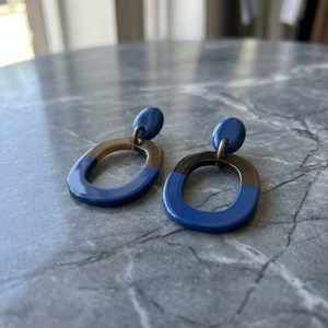 Pendientes de Aro de Cuerno de Búfalo Ecológicos, Modernos y Bonitos, Hechos a Mano, de Color Natural para Niños, Ideales para Bodas y Regalos, Gran Venta - Product Image 2