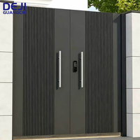 Portails battants automatiques de haute qualité pour allée, clôture de jardin en aluminium, portail d'entrée en aluminium