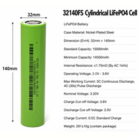 32140 LFP 3,2V 15Ah Lithium-Ionen-Akku für Roller Wiederaufladbar 20Ah 10Ah 33140 40135 Modelle